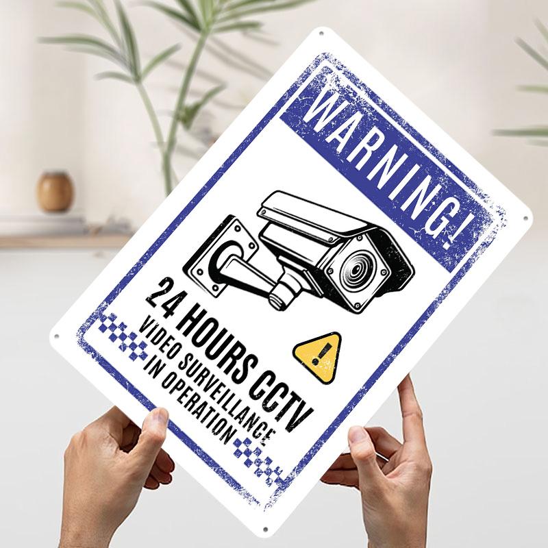 Warning CCTV Surveillance Sign Printed Poster Customized Wall Art Retro Vintage Metal Tin Signs for Setup Decorations Wand Deko 7.9x11.8In(20x30cm)
Warning CCTV Surveillance Sign Printed Poster Customized Wall Art Retro Vintage Metal Tin Signs for Setup Decorations Wand Deko 7.9x11.8In(20x30cm)
