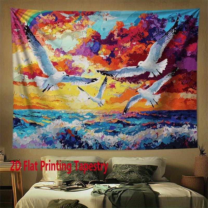 Abstract Art of Seagulls at Sunset Digital printing polyester wall tapestry suitable for use in living rooms offices bars party 74x94cm(29x37in)
Abstract Art of Seagulls at Sunset Digital printing polyester wall tapestry suitable for use in living rooms offices bars party 74x94cm(29x37in)