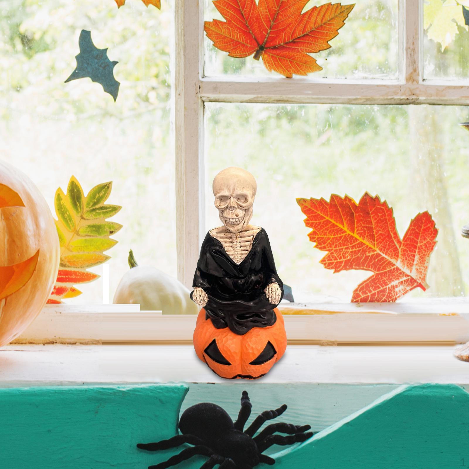 Pumpkin Skeleton Figurine Decorative Statue Halloween Gift Creative Desktop Ornament for Table чёрный
Pumpkin Skeleton Figurine Decorative Statue Halloween Gift Creative Desktop Ornament for Table чёрный