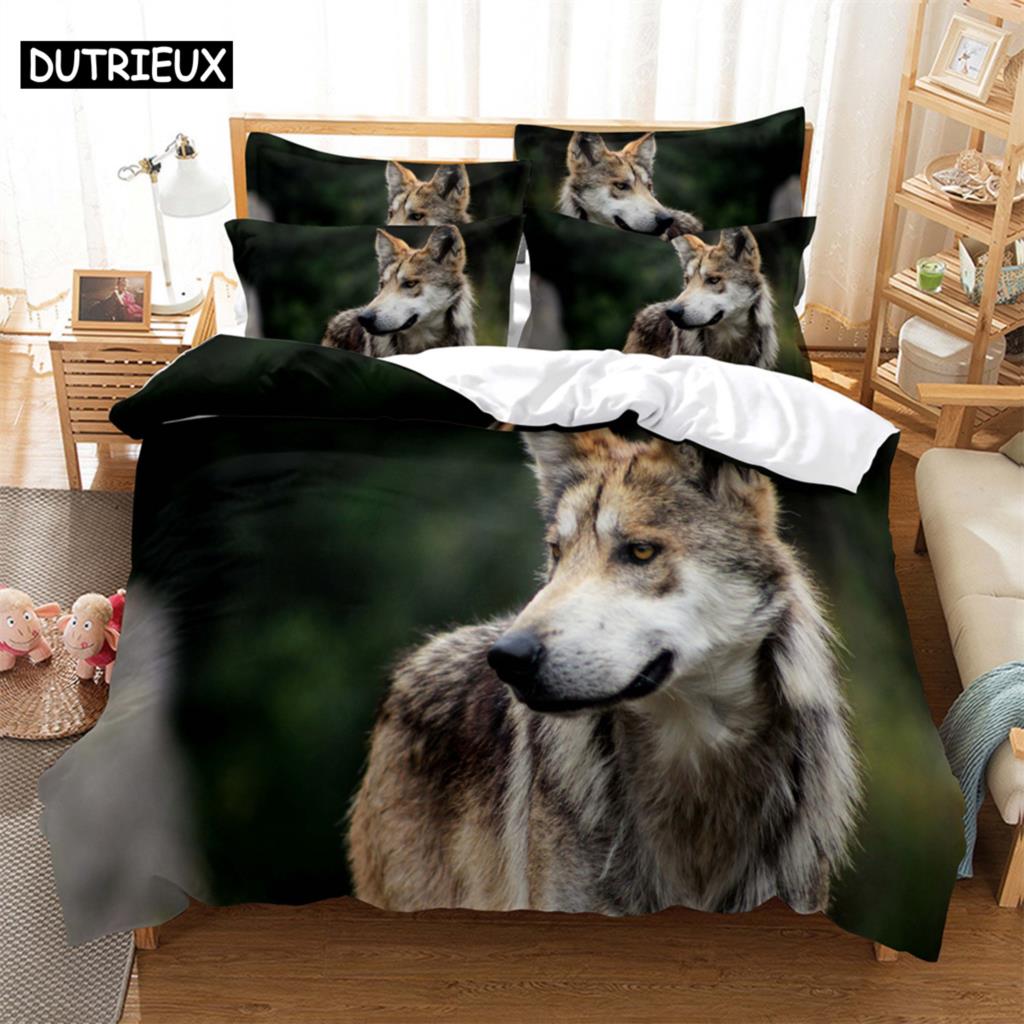 Wolf 3D Digital Bedding Sets Home Bedclothes Super King Cover Pillowcase Comforter Textiles Bedding Set bed cover set (135x200cm)&set
Wolf 3D Digital Bedding Sets Home Bedclothes Super King Cover Pillowcase Comforter Textiles Bedding Set bed cover set (135x200cm)&set