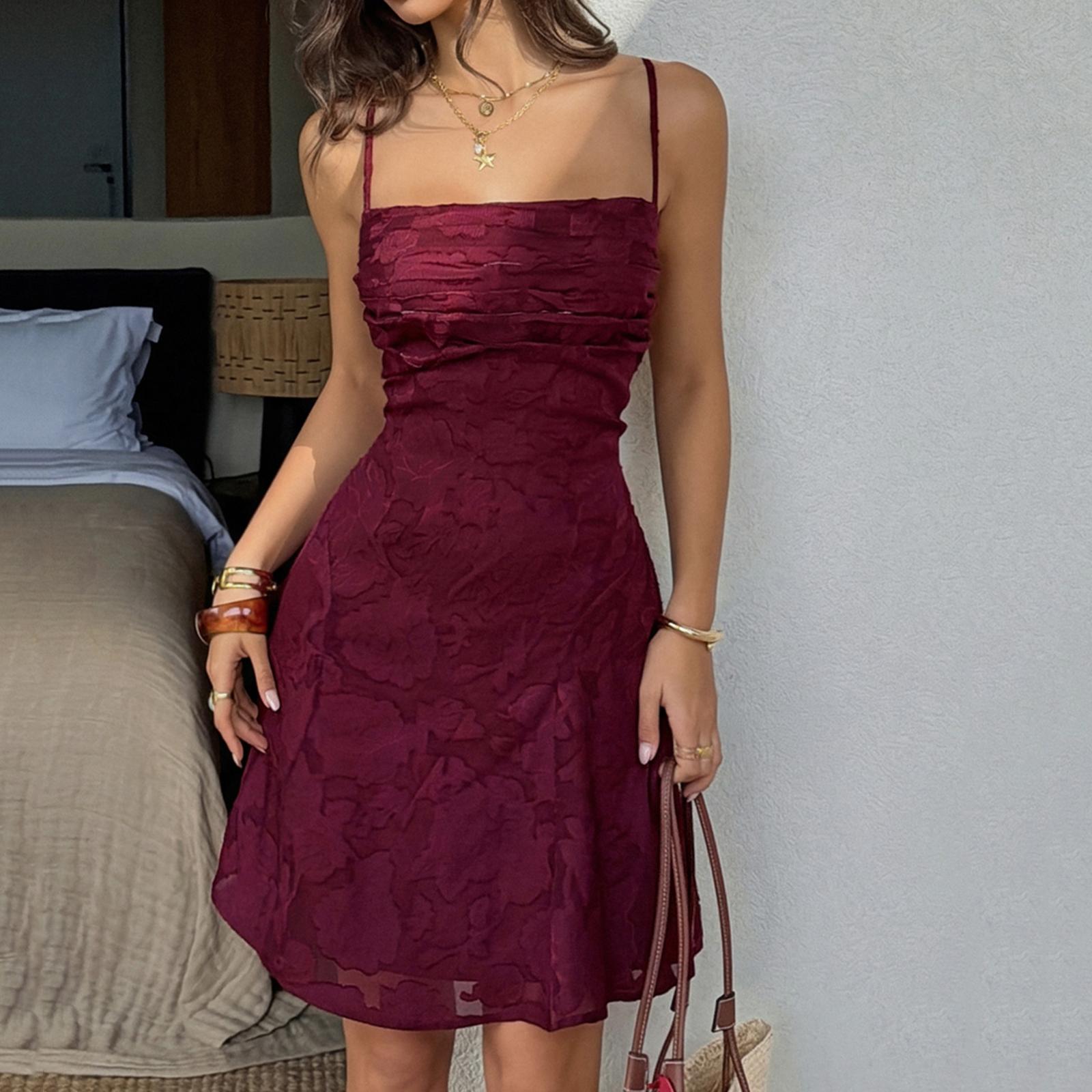 Ladies Casual Camisole Dress, Fashionable Sleeveless Backless Dress XL винний
Ladies Casual Camisole Dress, Fashionable Sleeveless Backless Dress XL винний
