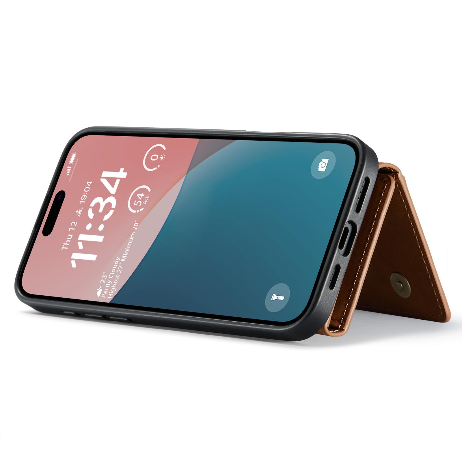 DG.MING M2 Series for iPhone 16 Case PU+PC+TPU Phone Cover Detachable Wallet Brown
DG.MING M2 Series for iPhone 16 Case PU+PC+TPU Phone Cover Detachable Wallet Brown