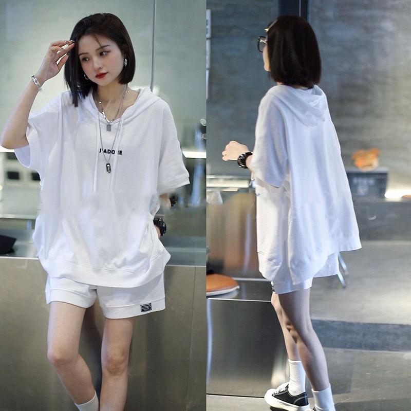 Women s Casual 2-Piece Set Loose Hooded Short Sleeve T-Shirt + Shorts Summer Loungewear Streetwear XXXL білий
Women s Casual 2-Piece Set Loose Hooded Short Sleeve T-Shirt + Shorts Summer Loungewear Streetwear XXXL білий