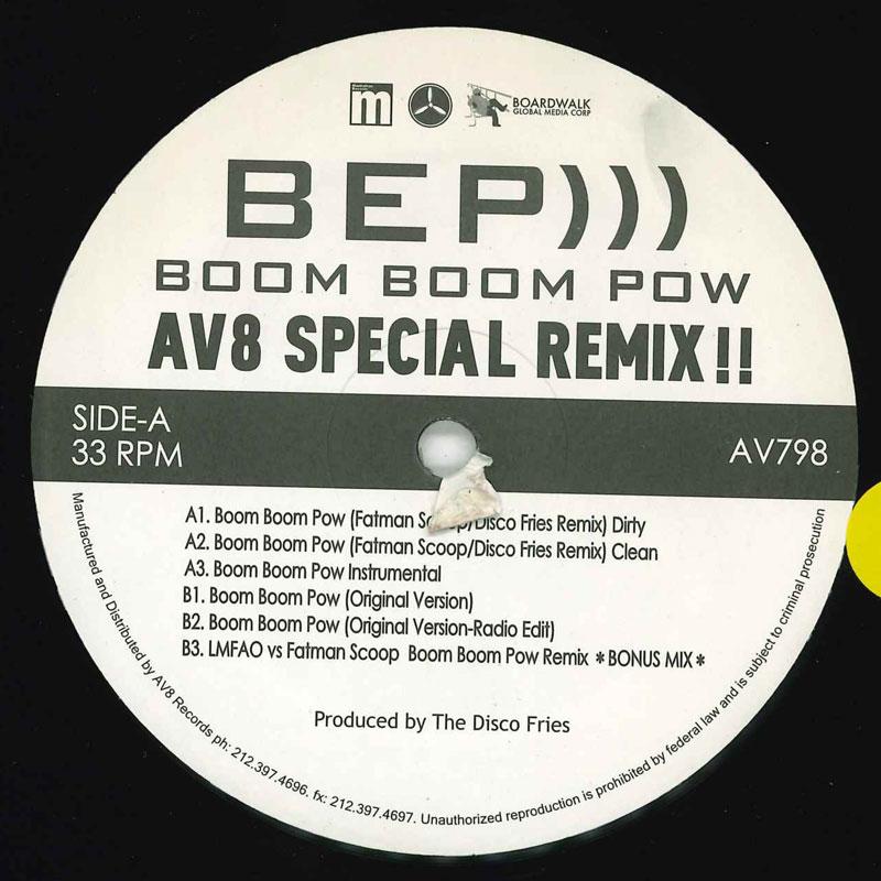 12inch Record BEP - Boom Boom Pow AV798 NOT ON LABEL 2009 Japan Dance & Electronica
12inch Record BEP - Boom Boom Pow AV798 NOT ON LABEL 2009 Japan Dance & Electronica