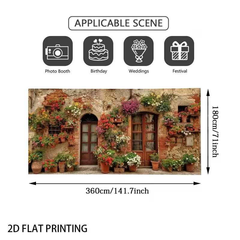 2D European Garden Backdrop, Rustic House with Blooming Flowers Background Cloth 47.2x31.5inch/120*80cm
2D European Garden Backdrop, Rustic House with Blooming Flowers Background Cloth 47.2x31.5inch/120*80cm