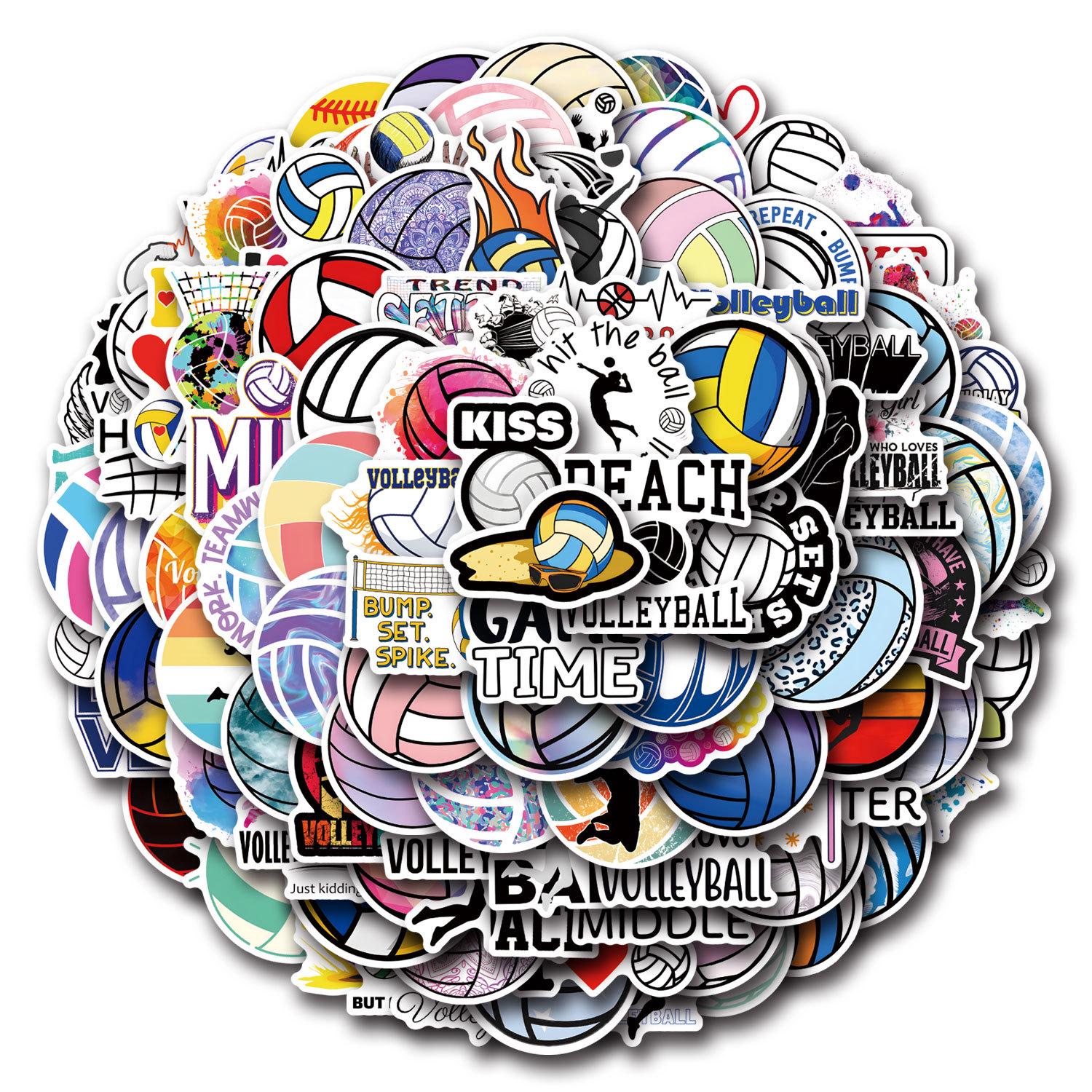 110 Waterproof Graffiti Volleyball Stickers for Suitcases & Phones
110 Waterproof Graffiti Volleyball Stickers for Suitcases & Phones