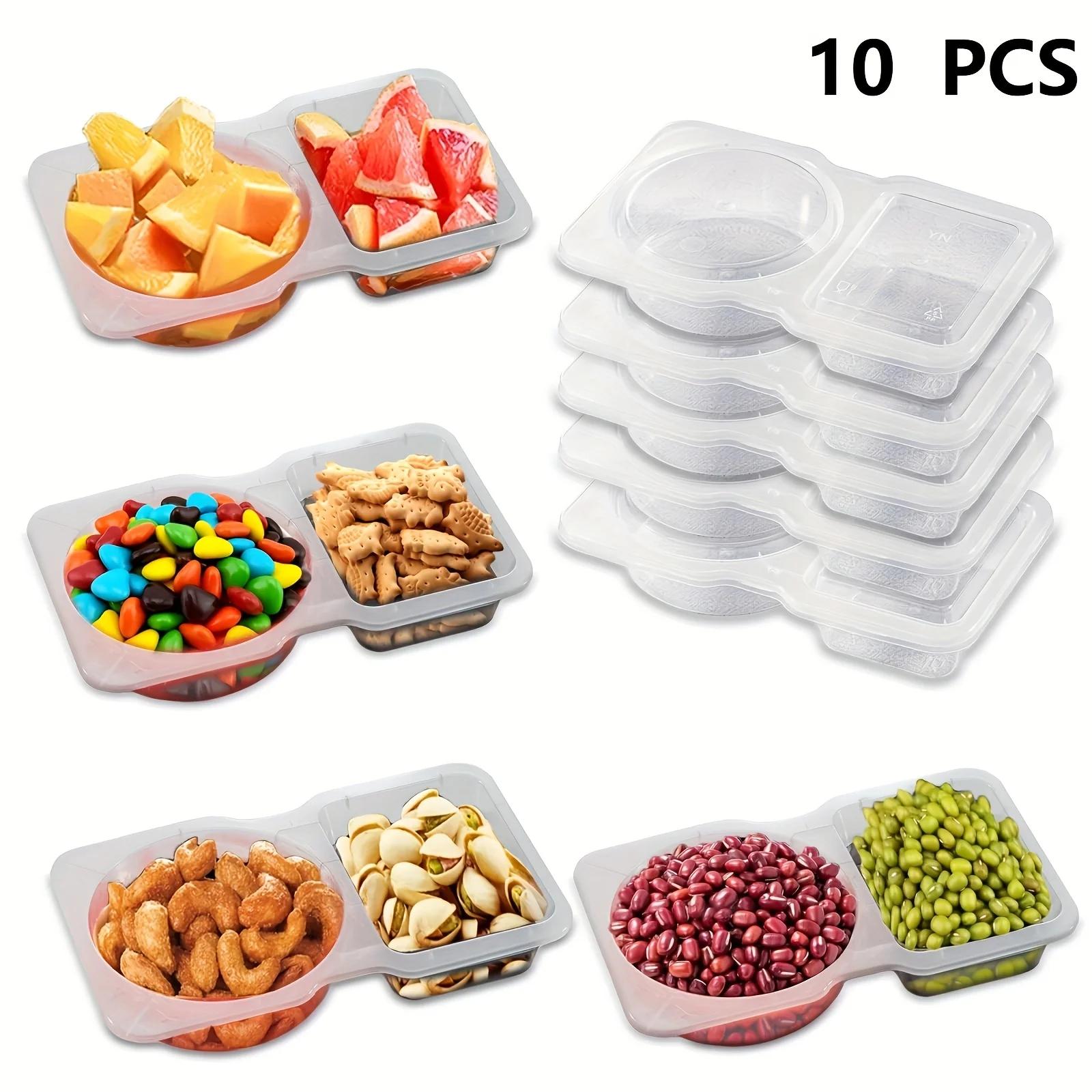 Collapsible Double Compartment Food Containers - Portable Kitchen&Picnic Essentials, Mini Fruit Tray, Transparent Storage
Collapsible Double Compartment Food Containers - Portable Kitchen&Picnic Essentials, Mini Fruit Tray, Transparent Storage