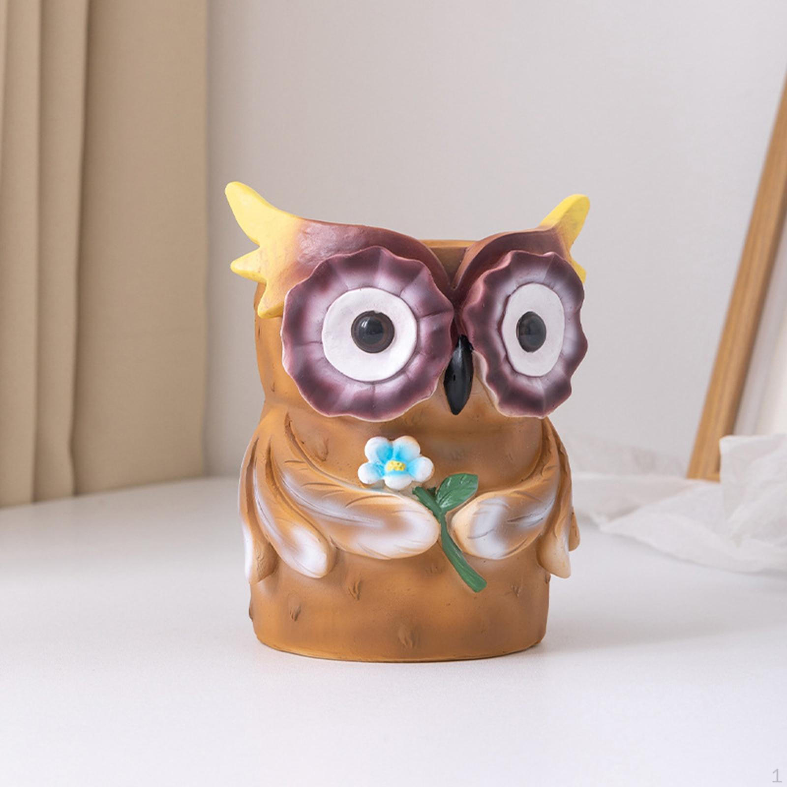 Owl Flower Pot Statue Sculpture Figurines for Cabinet Table
Owl Flower Pot Statue Sculpture Figurines for Cabinet Table