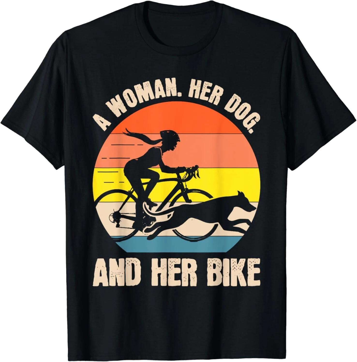Woman Dog Bike Bicycle Cycling Lover Cycle Rider Graphic Gift Unisex T-Shirt L
Woman Dog Bike Bicycle Cycling Lover Cycle Rider Graphic Gift Unisex T-Shirt L