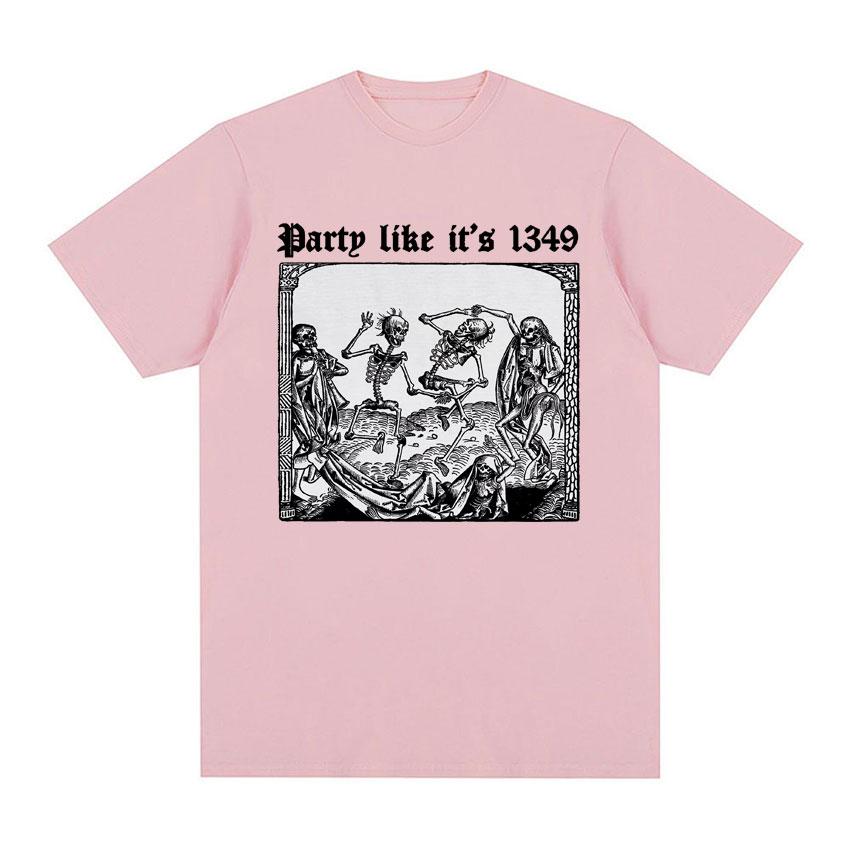 Футболки Party Like It s 1349 Black Death, забавная футболка с рисунком Danse Macabre Memento Mori, мужская и женская уличная футболка в стиле Харадзюку
Футболки Party Like It s 1349 Black Death, забавная футболка с рисунком Danse Macabre Memento Mori, мужская и женская уличная футболка в стиле Харадзюку