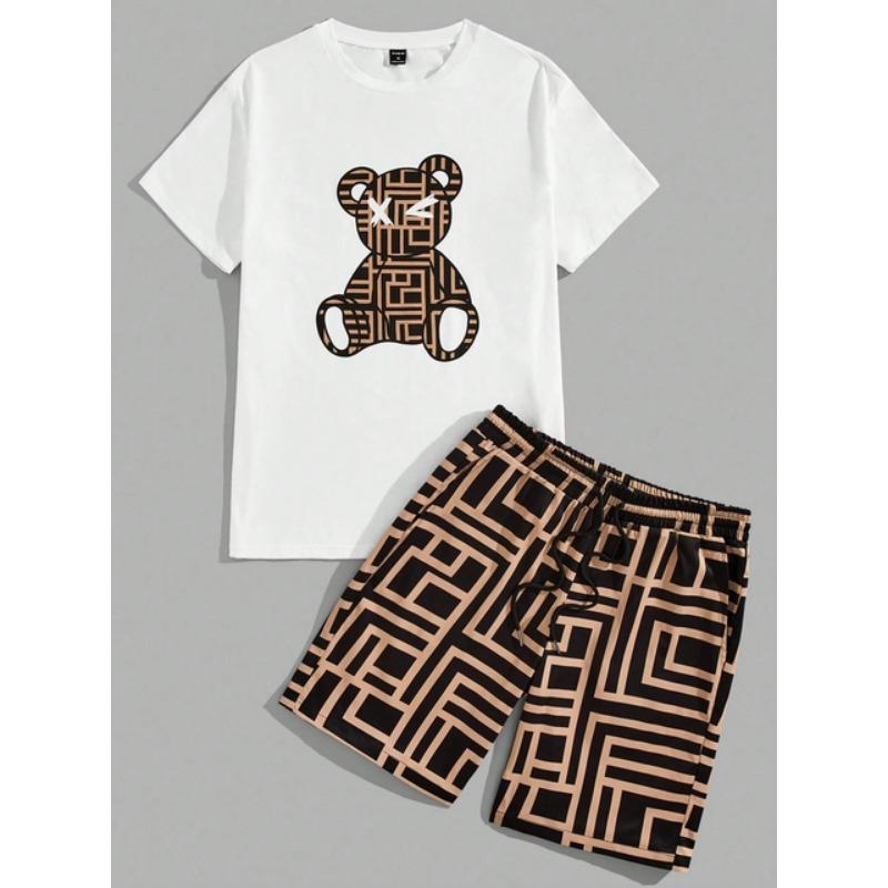 3D Happy Bear Print 2-Piece Set Brand Luxury Men s Sports Suit Summer Harajuku Casual Short Sleeve O Neck TShirt Sport Shorts XL
3D Happy Bear Print 2-Piece Set Brand Luxury Men s Sports Suit Summer Harajuku Casual Short Sleeve O Neck TShirt Sport Shorts XL