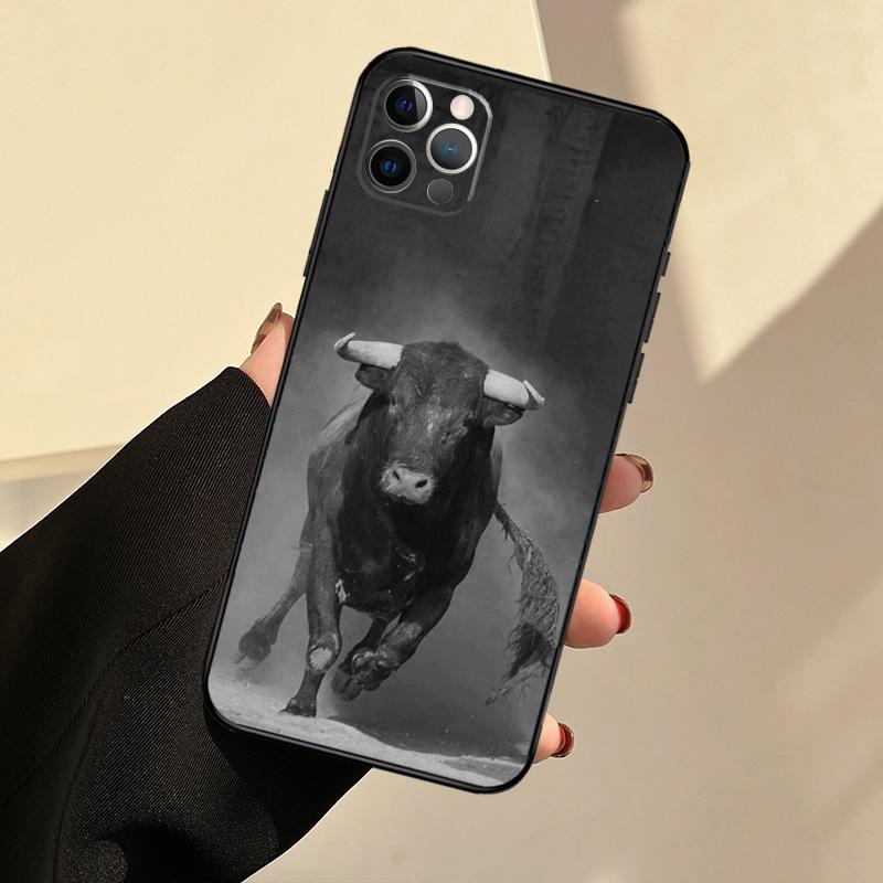 Чехол для телефона Bullfighter Bull Fighter для iPhone 11 12 13 Pro Max 13 Mini X XR XS Max 7 8 Plus, силиконовая задняя крышка iPhone 13Pro MAX