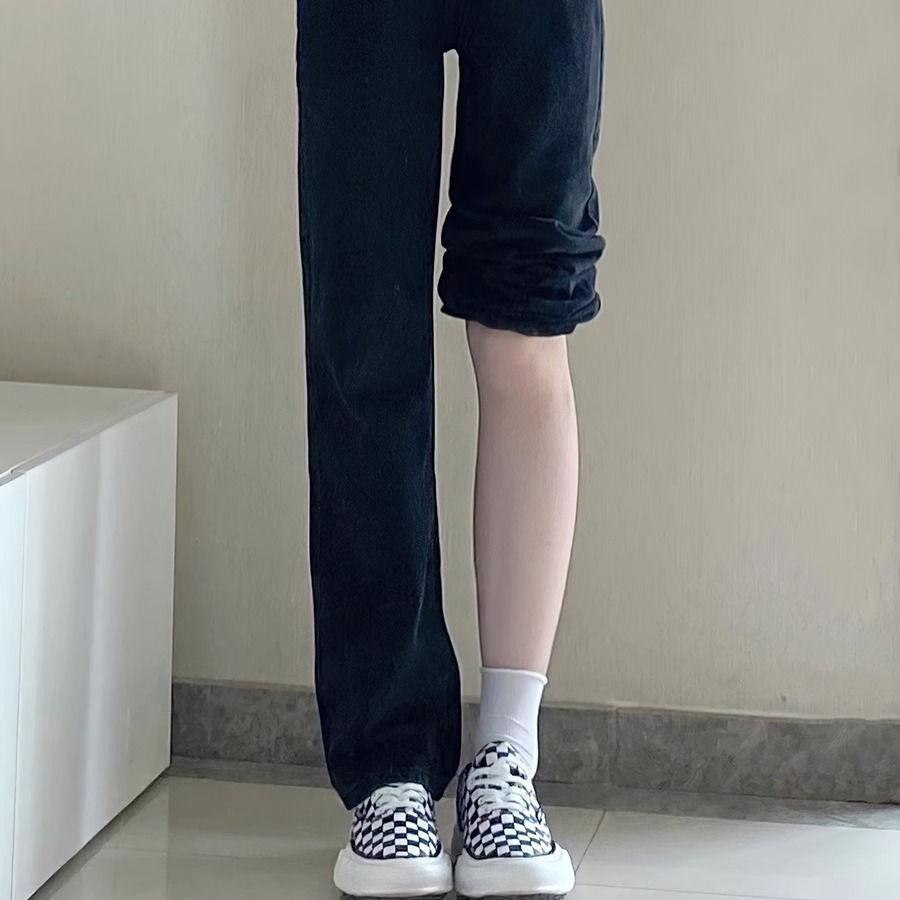 Black Straight-Leg Jeans for Women, Thin High-Waisted Loose Floor-Length Slimming Narrow Wide-Leg Pants for Spring and Summer 5XL recommended 87.5-100k
Black Straight-Leg Jeans for Women, Thin High-Waisted Loose Floor-Length Slimming Narrow Wide-Leg Pants for Spring and Summer 5XL recommended 87.5-100k