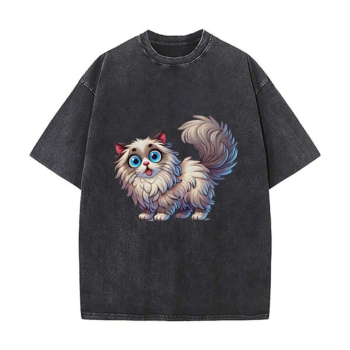 Ragdoll Funny Washed Vintage TShirts Street Hip Hop Retro Punk T Shirt S
Ragdoll Funny Washed Vintage TShirts Street Hip Hop Retro Punk T Shirt S