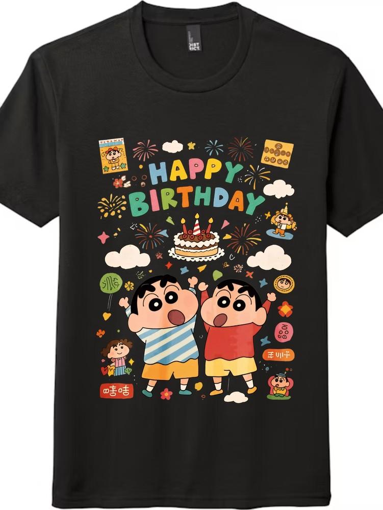 Crayon Shin-chan Kids Birthday T-Shirt | Cute Cartoon Print Short-Sleeve Unisex 3XL
Crayon Shin-chan Kids Birthday T-Shirt | Cute Cartoon Print Short-Sleeve Unisex 3XL