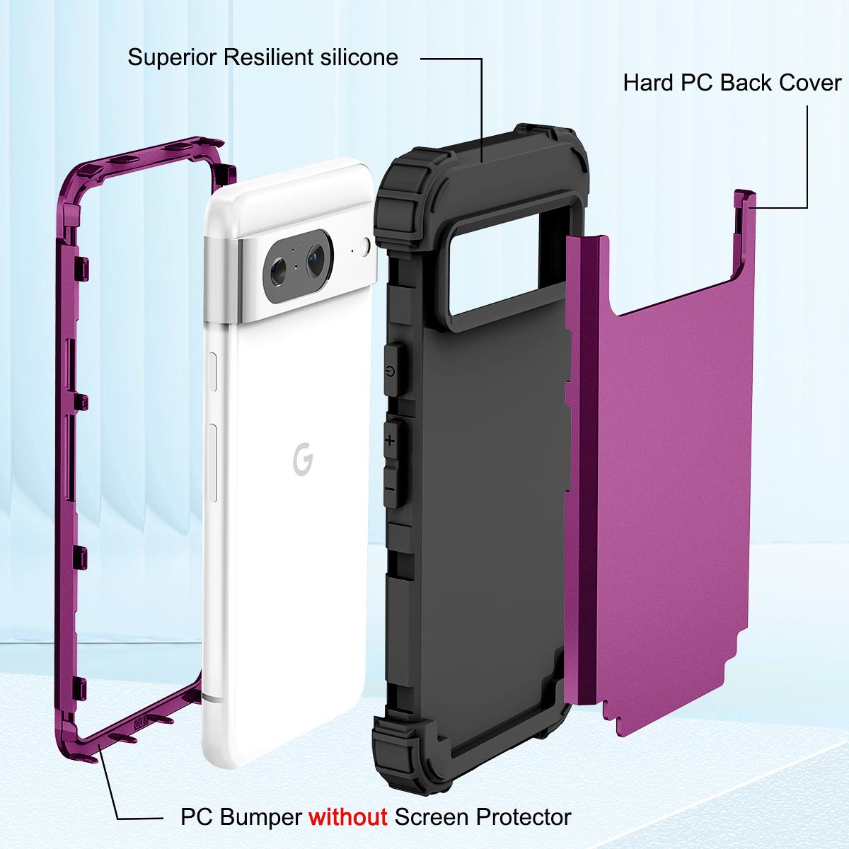 L-Style PC+TPU Phone Cover for Google Pixel 8,Anti-Drop Cell Phone Cover Dark Purple+Black
L-Style PC+TPU Phone Cover for Google Pixel 8,Anti-Drop Cell Phone Cover Dark Purple+Black