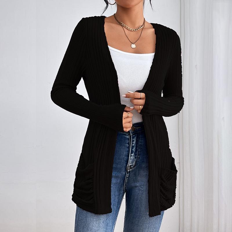 European and American Solid Long-Sleeve Mid-Length Knitted Cardigan with Pockets - Autumn/Winter Sweater XXL
European and American Solid Long-Sleeve Mid-Length Knitted Cardigan with Pockets - Autumn/Winter Sweater XXL