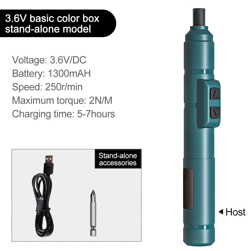 Cordless Electric Screwdriver with Bits and Quick Change Chuck Handles Difficult Repetitive Screw-Fastening Jobs
Cordless Electric Screwdriver with Bits and Quick Change Chuck Handles Difficult Repetitive Screw-Fastening Jobs