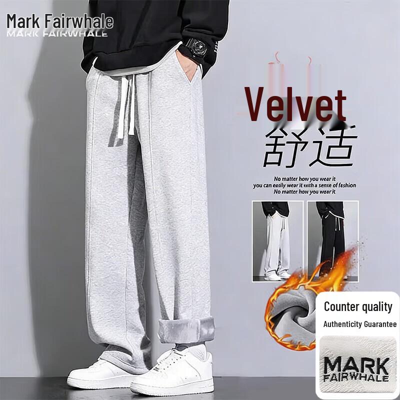 Mark Fairwhale Men s Plus Velvet Straight Casual Pants M
Mark Fairwhale Men s Plus Velvet Straight Casual Pants M
