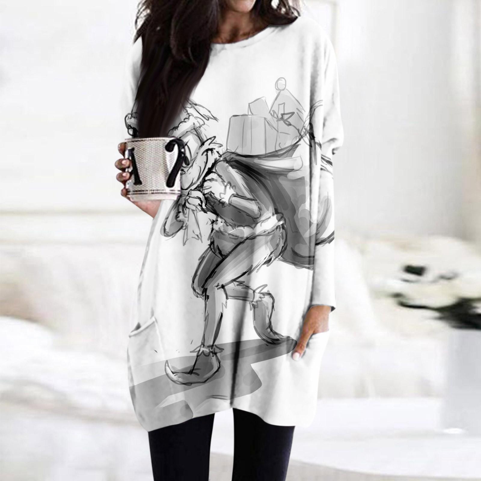 Women S T-Shirt And Spring And Round Neck, Long Sleeves, With Pocket Print Regular Fit Tops M
Women S T-Shirt And Spring And Round Neck, Long Sleeves, With Pocket Print Regular Fit Tops M
