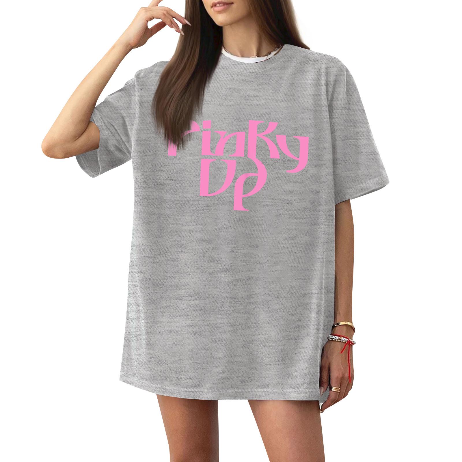 Women s Casual Short Sleeve T-Shirt Loose Fit Letter Print Crew Neck Pullover Top Comfortable Daily Wear L
Women s Casual Short Sleeve T-Shirt Loose Fit Letter Print Crew Neck Pullover Top Comfortable Daily Wear L