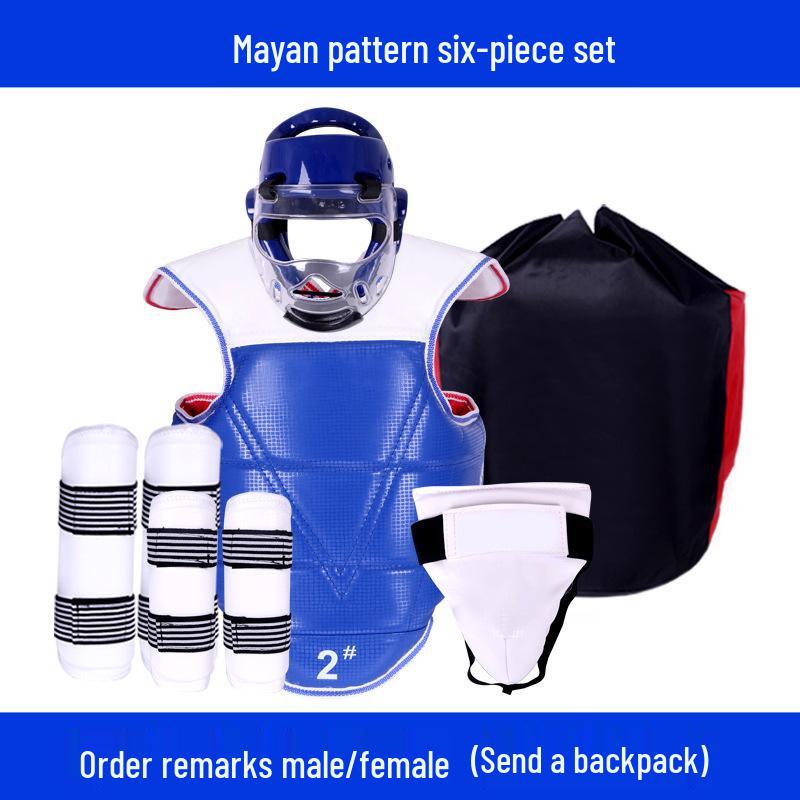 Универсальный комплект защитной экипировки для тхэквондо - Длинный и утолщенный, 4-8 шт., для соревнований и тренировок S (110-130 cm) Female
Универсальный комплект защитной экипировки для тхэквондо - Длинный и утолщенный, 4-8 шт., для соревнований и тренировок S (110-130 cm) Female