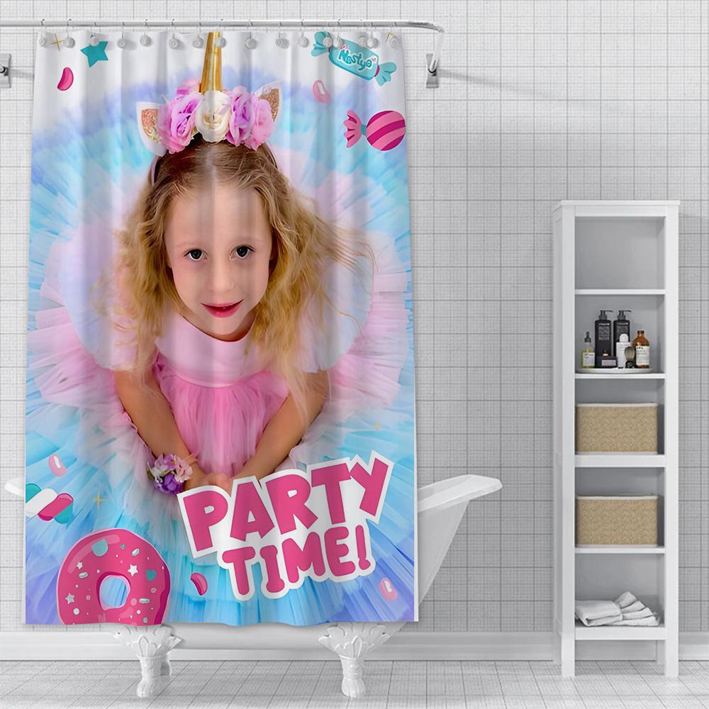 Shower Curtain Waterproof Polyester Fabric Paint Colorful Bath Curtains Like Nastya Home Bathroom Decor Curtain With Hook W60H190(CM)-1 Pcs
Shower Curtain Waterproof Polyester Fabric Paint Colorful Bath Curtains Like Nastya Home Bathroom Decor Curtain With Hook W60H190(CM)-1 Pcs