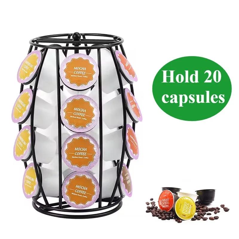 K-CUP Coffee Pod Storage Rack Holds 20 Coffee Pods 360 Rotating Coffee Capsules Dispenser Iron Art Capsule Display Rack for Cafe чёрный
K-CUP Coffee Pod Storage Rack Holds 20 Coffee Pods 360 Rotating Coffee Capsules Dispenser Iron Art Capsule Display Rack for Cafe чёрный