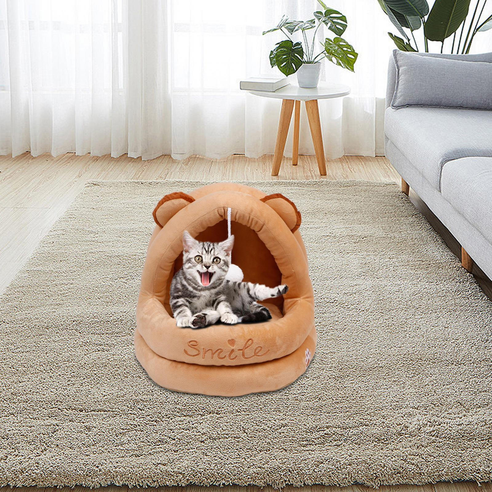Cozy for Indoor Cats - Soft and Warm Cat Bed House S Brown
Cozy for Indoor Cats - Soft and Warm Cat Bed House S Brown