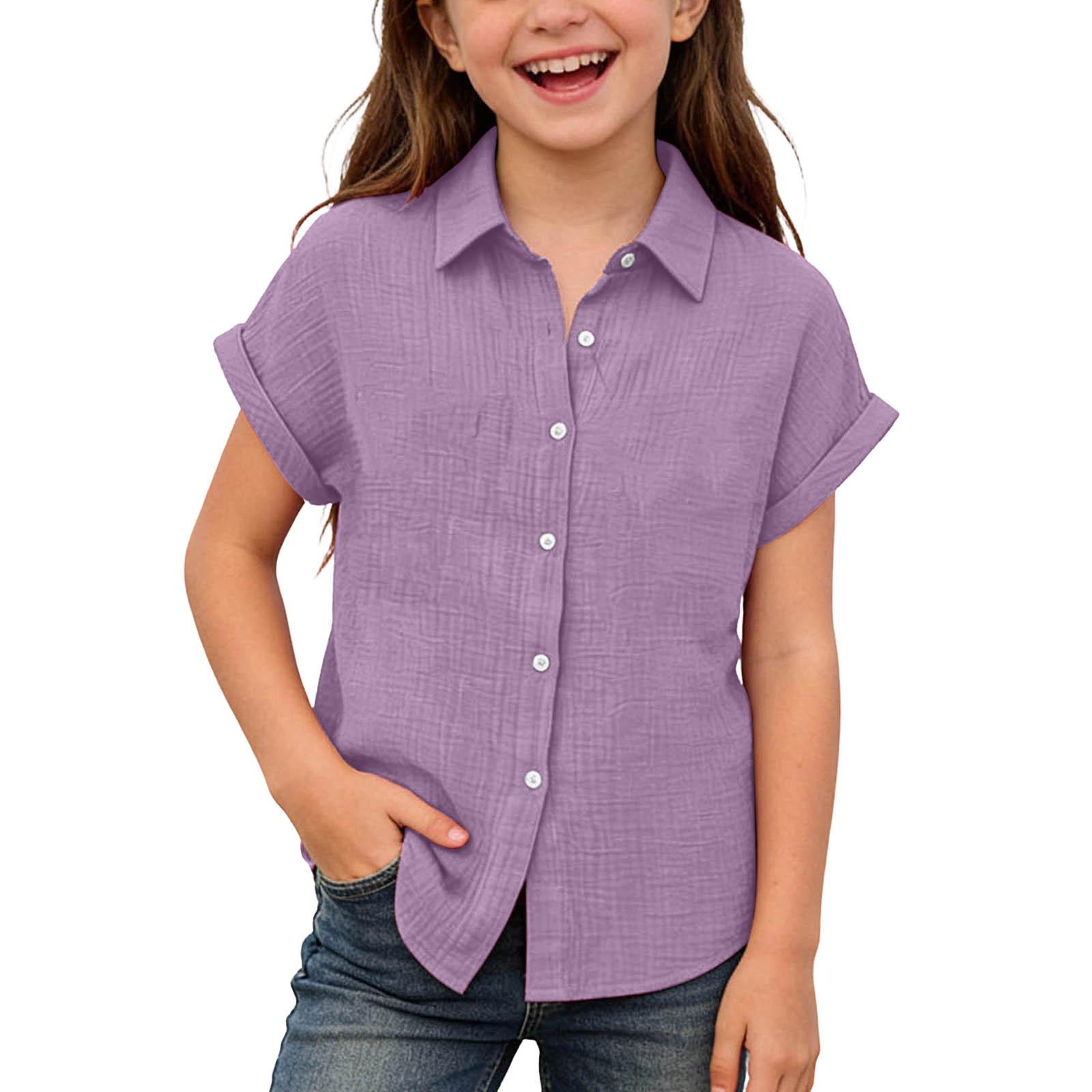 Children Fashion Loose Fit Casual Shirt Lightweight Button Down Short Sleeve Top Comfortable Summer Wear for Boys Girls 130
Children Fashion Loose Fit Casual Shirt Lightweight Button Down Short Sleeve Top Comfortable Summer Wear for Boys Girls 130