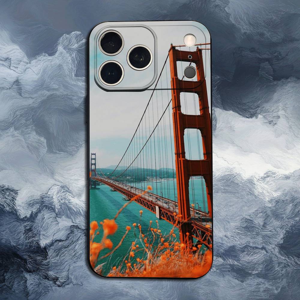 Golden Gate Bridge For iPhone 13,17,11,12,16,14,15,Plus,Pro Max,XS,X,XR,SE,Mini,8,7,Soft Silicone Black Phone Case iPhone15PROMAX
Golden Gate Bridge For iPhone 13,17,11,12,16,14,15,Plus,Pro Max,XS,X,XR,SE,Mini,8,7,Soft Silicone Black Phone Case iPhone15PROMAX