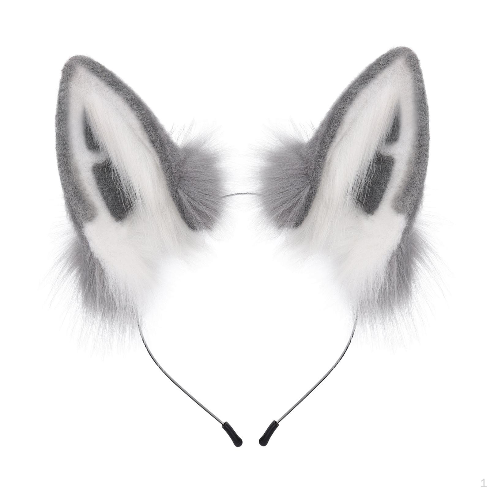 Ears Headband Adorable Gift Cosplay Accessory for Animal Themed Parties Prom White Grey
Ears Headband Adorable Gift Cosplay Accessory for Animal Themed Parties Prom White Grey