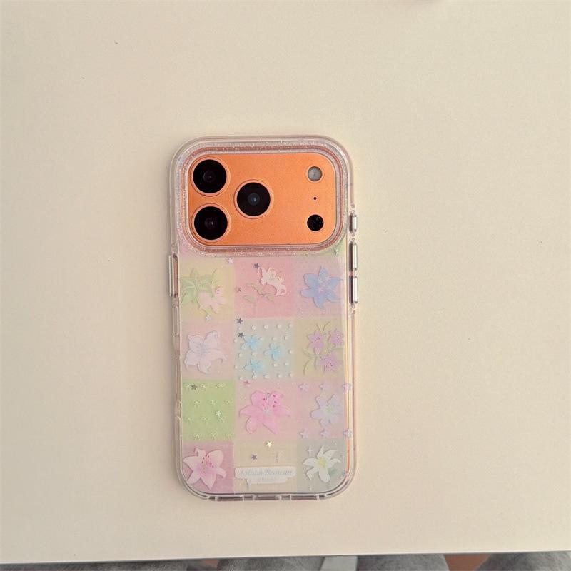 Sequin Patchwork Plaid Lily Flower Chain iPhone 17/16 Pro Max/15/14 Phone Case High-End iPhone 15 Pro Max
Sequin Patchwork Plaid Lily Flower Chain iPhone 17/16 Pro Max/15/14 Phone Case High-End iPhone 15 Pro Max