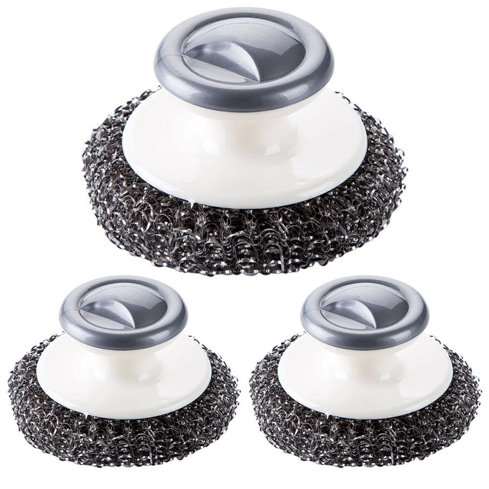 1/2Pcs Stainless Steel Scrubber with Handle Dish Scrub Brush Multifunction Metal Pot Scrubber Ergonomic for Home Kitchen
1/2Pcs Stainless Steel Scrubber with Handle Dish Scrub Brush Multifunction Metal Pot Scrubber Ergonomic for Home Kitchen
