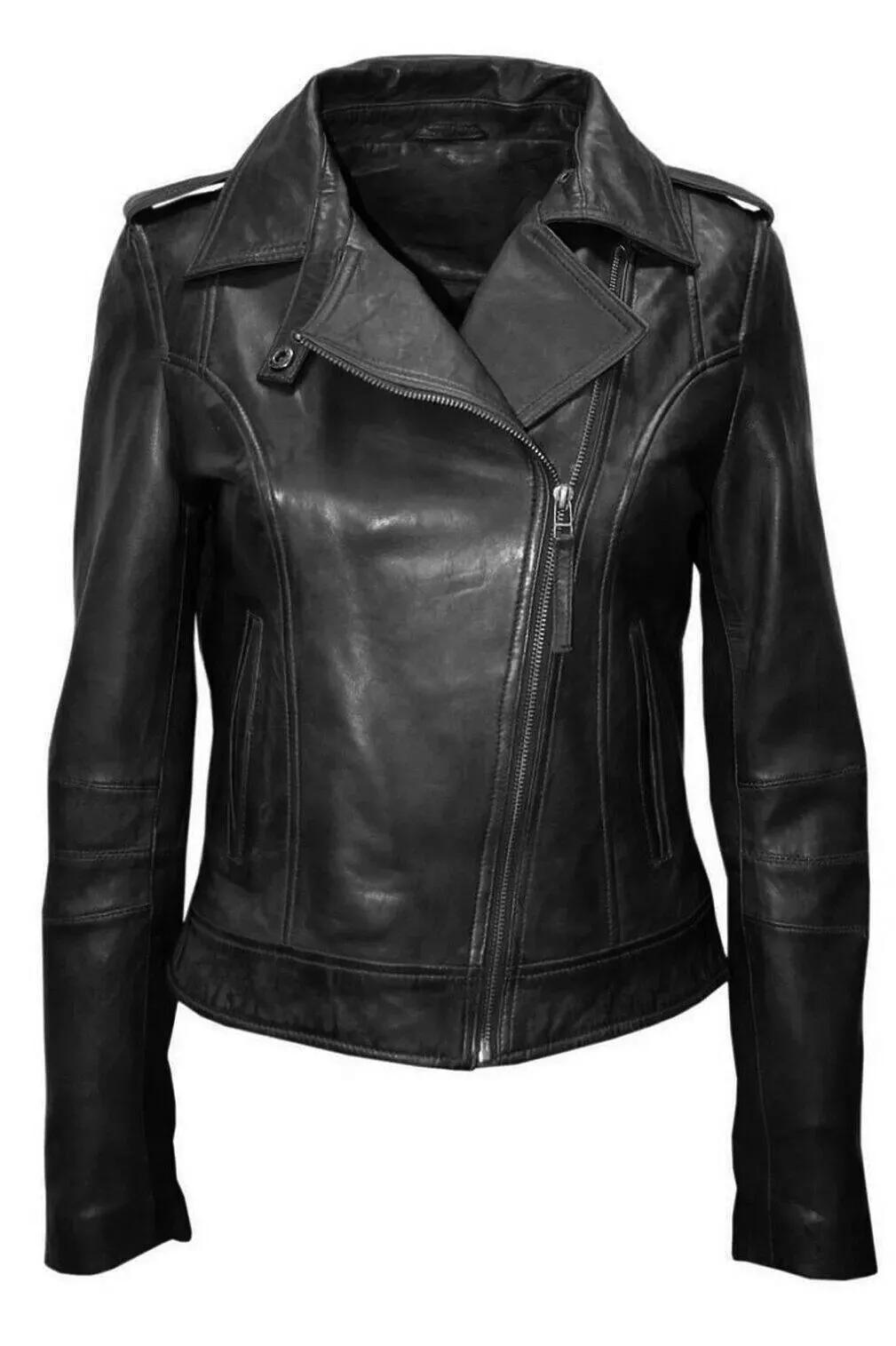 Women s Black Genuine Lambskin Leather Jacket Biker Motorcycle Real Coat Jacket XS чорний
Women s Black Genuine Lambskin Leather Jacket Biker Motorcycle Real Coat Jacket XS чорний