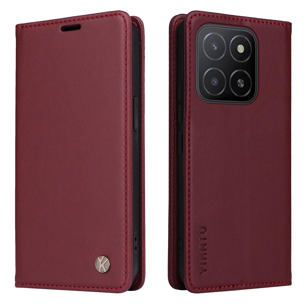 YIKATU YK-001 For Honor X5b/X5b Plus Stand Case Leather Phone Cover Wine Red
YIKATU YK-001 For Honor X5b/X5b Plus Stand Case Leather Phone Cover Wine Red