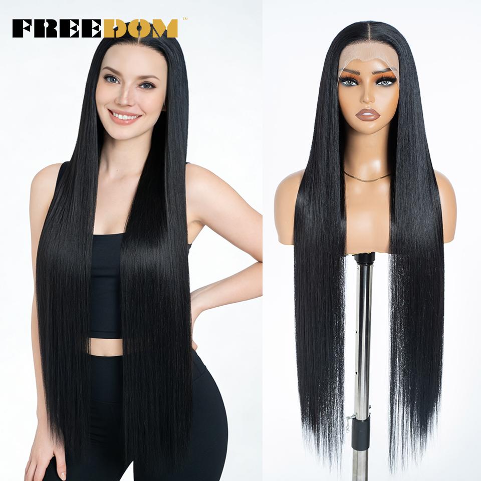 FREEDOM 13X4 Synthetic Lace Front Wigs For Women 38 Inch Soft Long Straight Free Part Lace Frontal Wig Natural Pre Plucked Wigs (as the picture,38inches)
FREEDOM 13X4 Synthetic Lace Front Wigs For Women 38 Inch Soft Long Straight Free Part Lace Frontal Wig Natural Pre Plucked Wigs (as the picture,38inches)