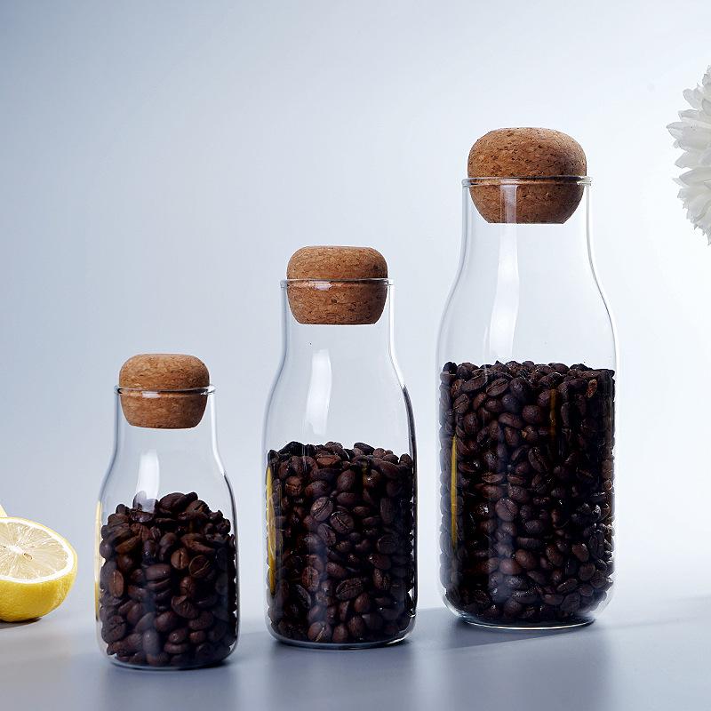 Transparent High Borosilicate Glass Storage Jar for Grains and Coffee Beans 180 ml
Transparent High Borosilicate Glass Storage Jar for Grains and Coffee Beans 180 ml