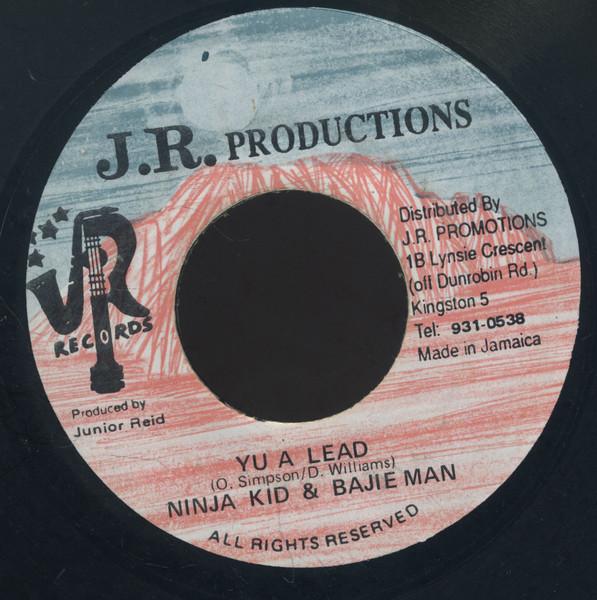 7inch Record NINJA KID, BAJIE MAN - Yu A Lead NONE J.R. Production Jamaica Reggae, Ska & Dub Used
7inch Record NINJA KID, BAJIE MAN - Yu A Lead NONE J.R. Production Jamaica Reggae, Ska & Dub Used