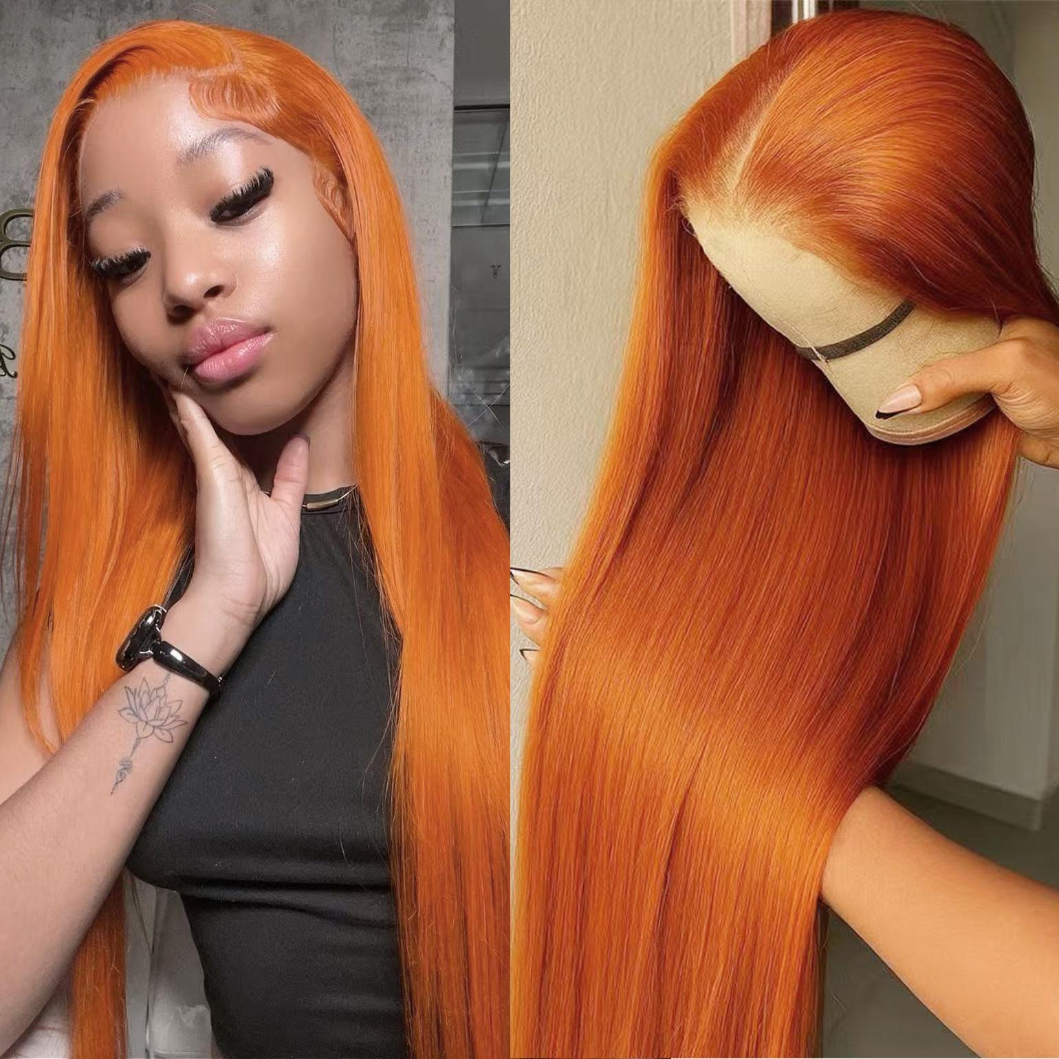 AIMEYA 13x4 Lace Orange Wig Lace Front Natural Hairline Synthetic Long Silky Straight Wig Daily Wear Heat Resistant Fiber (Orange,18inches)
AIMEYA 13x4 Lace Orange Wig Lace Front Natural Hairline Synthetic Long Silky Straight Wig Daily Wear Heat Resistant Fiber (Orange,18inches)
