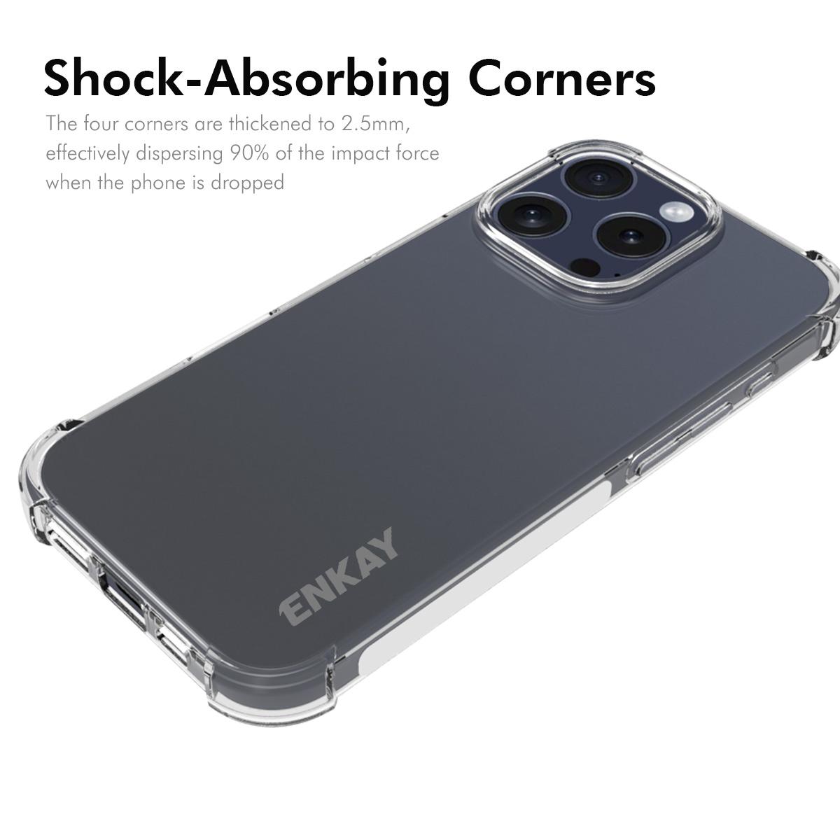 ENKAY HAT PRINCE For iPhone 16 Pro Case Non-Slip TPU Phone Cover Thickened Corners A
ENKAY HAT PRINCE For iPhone 16 Pro Case Non-Slip TPU Phone Cover Thickened Corners A