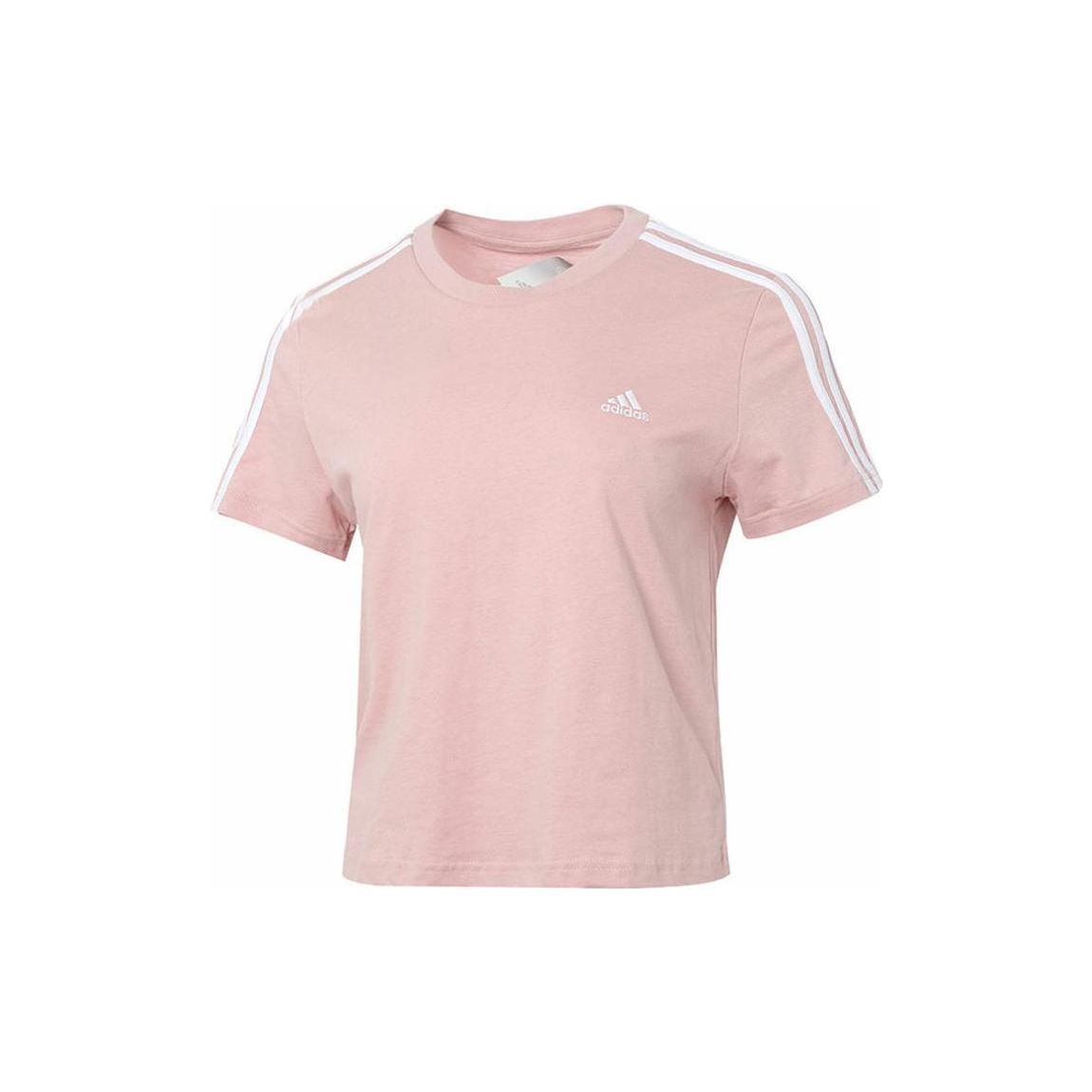Adidas Logo Print Striped Sports Casual Short Sleeve T-Shirt Women Tops Pink HF7245
Adidas Logo Print Striped Sports Casual Short Sleeve T-Shirt Women Tops Pink HF7245
