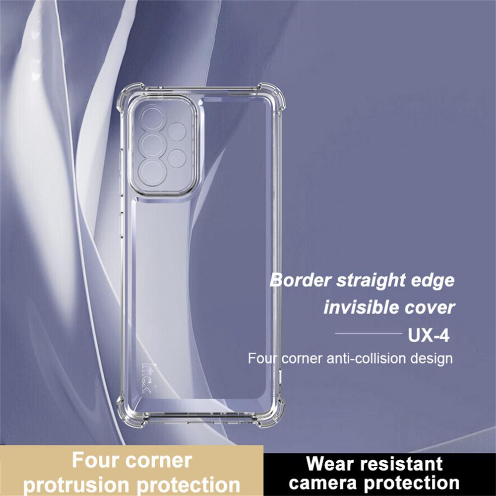 IMAK UX-4 Series for Samsung Galaxy A52s 5G/A52 5G/4G Case Straight Frame Four Corner Shockproof Clear TPU Cover A
IMAK UX-4 Series for Samsung Galaxy A52s 5G/A52 5G/4G Case Straight Frame Four Corner Shockproof Clear TPU Cover A