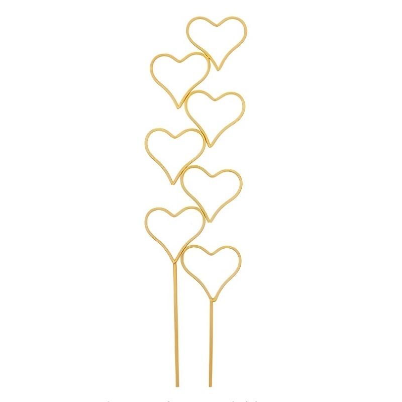 1pc Romantic Heart-Shaped Flower Stand Gold Metal Plant Support For Flowers Vines Roses Jasmine Gardening Accessories
1pc Romantic Heart-Shaped Flower Stand Gold Metal Plant Support For Flowers Vines Roses Jasmine Gardening Accessories