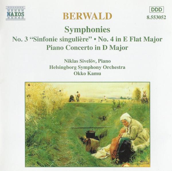CD FRANZ BERWALD, OKKO KAMU, HELSINGBO - Symphony 3 & 4 8553052 Naxos 1996 Europe Classical Used
CD FRANZ BERWALD, OKKO KAMU, HELSINGBO - Symphony 3 & 4 8553052 Naxos 1996 Europe Classical Used