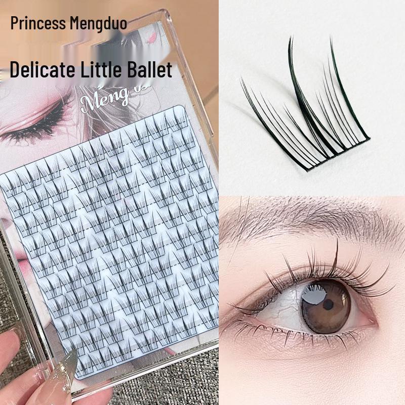 Mengduo Princess Ballet Upper Eyelashes - Natural Single Cluster for a Born-This-Way Look, Easy Three-Step Application for Beginners
Mengduo Princess Ballet Upper Eyelashes - Natural Single Cluster for a Born-This-Way Look, Easy Three-Step Application for Beginners