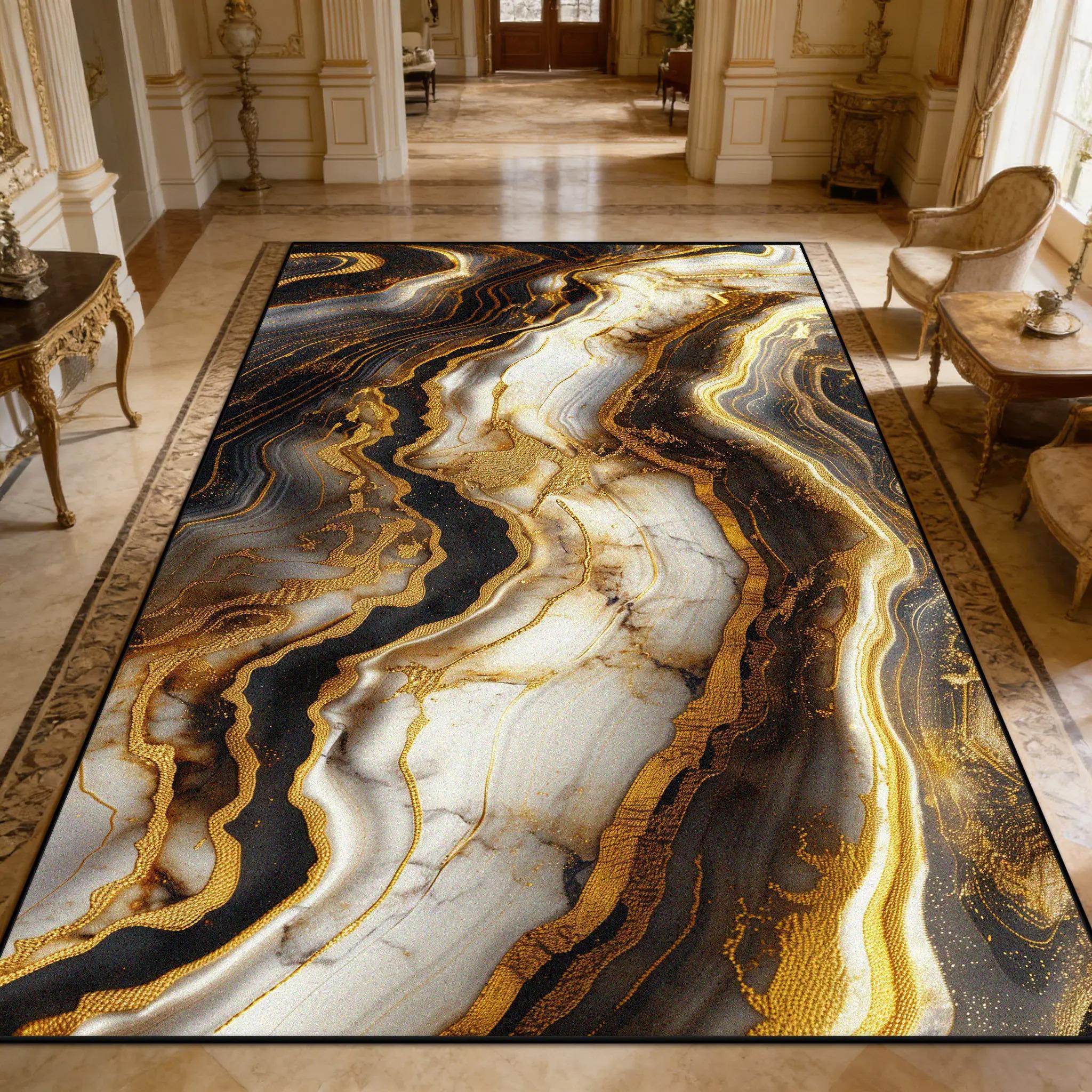 Luxurious Marble Texture Carpet Living Room Abstract Easy Clean Large Area Rugs Bedroom Decoration Washable Floor Mat Non-slip 40x60CM
Luxurious Marble Texture Carpet Living Room Abstract Easy Clean Large Area Rugs Bedroom Decoration Washable Floor Mat Non-slip 40x60CM