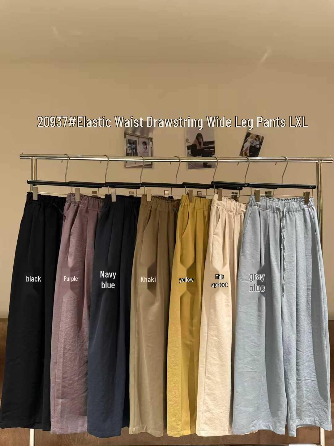 Da7 Women s Plus Size Korean Style High Waist Elastic Drawstring Wide Leg Pants, Loose Fit, Spring/Summer. Extra Large
Da7 Women s Plus Size Korean Style High Waist Elastic Drawstring Wide Leg Pants, Loose Fit, Spring/Summer. Extra Large