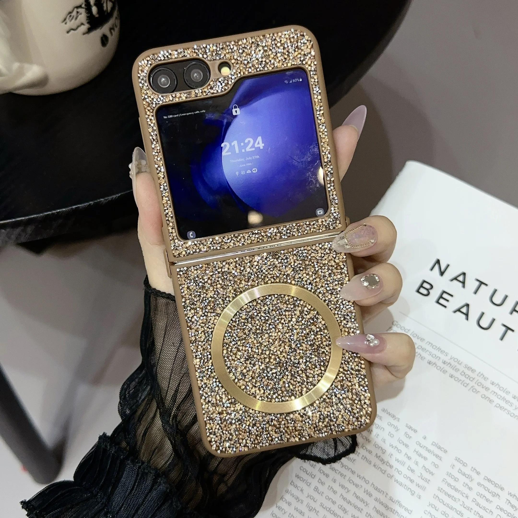 Magnetic Sparkling Diamond TPU Soft Edge Phone Case for Samsung Galaxy Z Flip 7 6 5 4 3 Flip7 Flip6 Skin Feel Protective Cover Galaxy Z Flip5
Magnetic Sparkling Diamond TPU Soft Edge Phone Case for Samsung Galaxy Z Flip 7 6 5 4 3 Flip7 Flip6 Skin Feel Protective Cover Galaxy Z Flip5