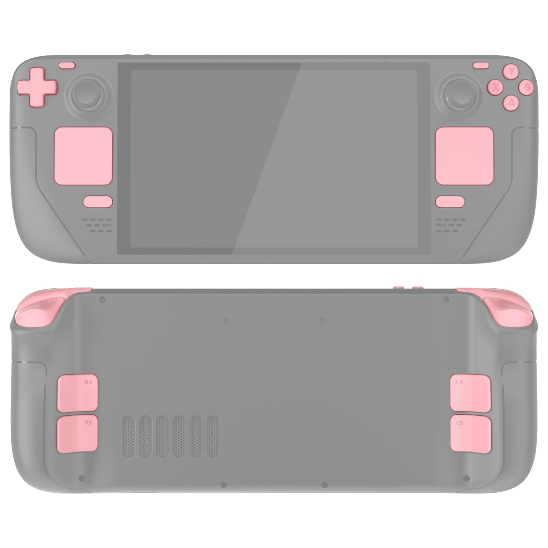 eXtremeRate Replacement Full Button Set for Steam Deck OLED Handheld Console Steam Deck OLED Console Compatible Custom DIY ABXY Trackpad Бампер з рожевий
eXtremeRate Replacement Full Button Set for Steam Deck OLED Handheld Console Steam Deck OLED Console Compatible Custom DIY ABXY Trackpad Бампер з рожевий